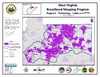 thumbnail image of broadband coverage map in region 6 of the state, cable and fiber technology