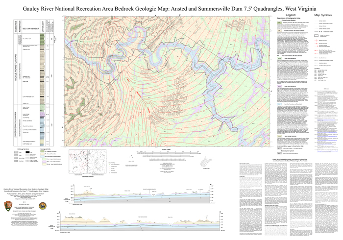 OF1001 Gauley River Bedrock Map NPS