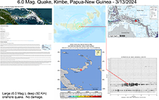 image of map and information pertaining to the March 13, 2024 Papuan earthquake
