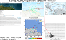 image of map and information pertaining to the June 22, 2024 Venezuelan earthquake