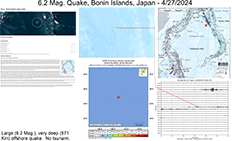 image of map and information pertaining to the July 7, 2024 Japanese earthquake