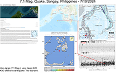 image of map and information pertaining to the July 10, 2024 Filipino earthquake