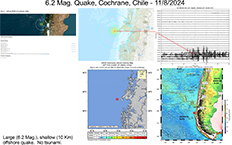 image of map and information pertaining to the November 8, 2024 Chilean earthquake