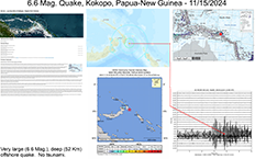 image of map and information pertaining to the November 15, 2024 Papuan earthquake