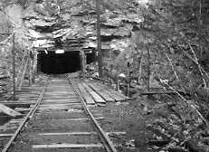 coal mine entrance