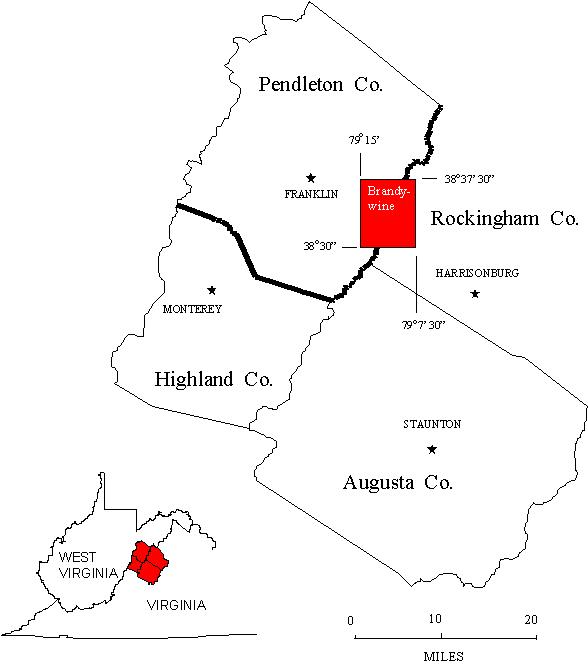 Location Map, Brandywine Quadrangle