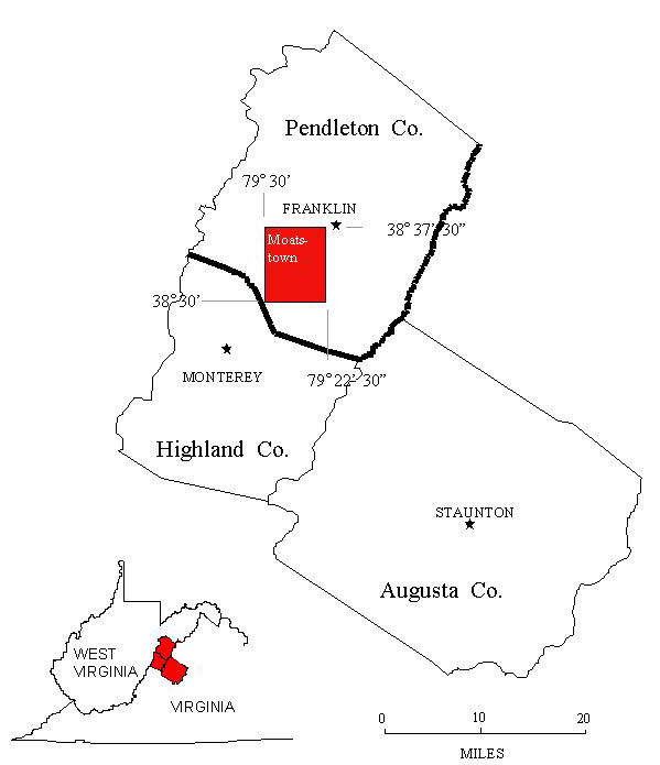 Location Map, Moatstown Quadrangle