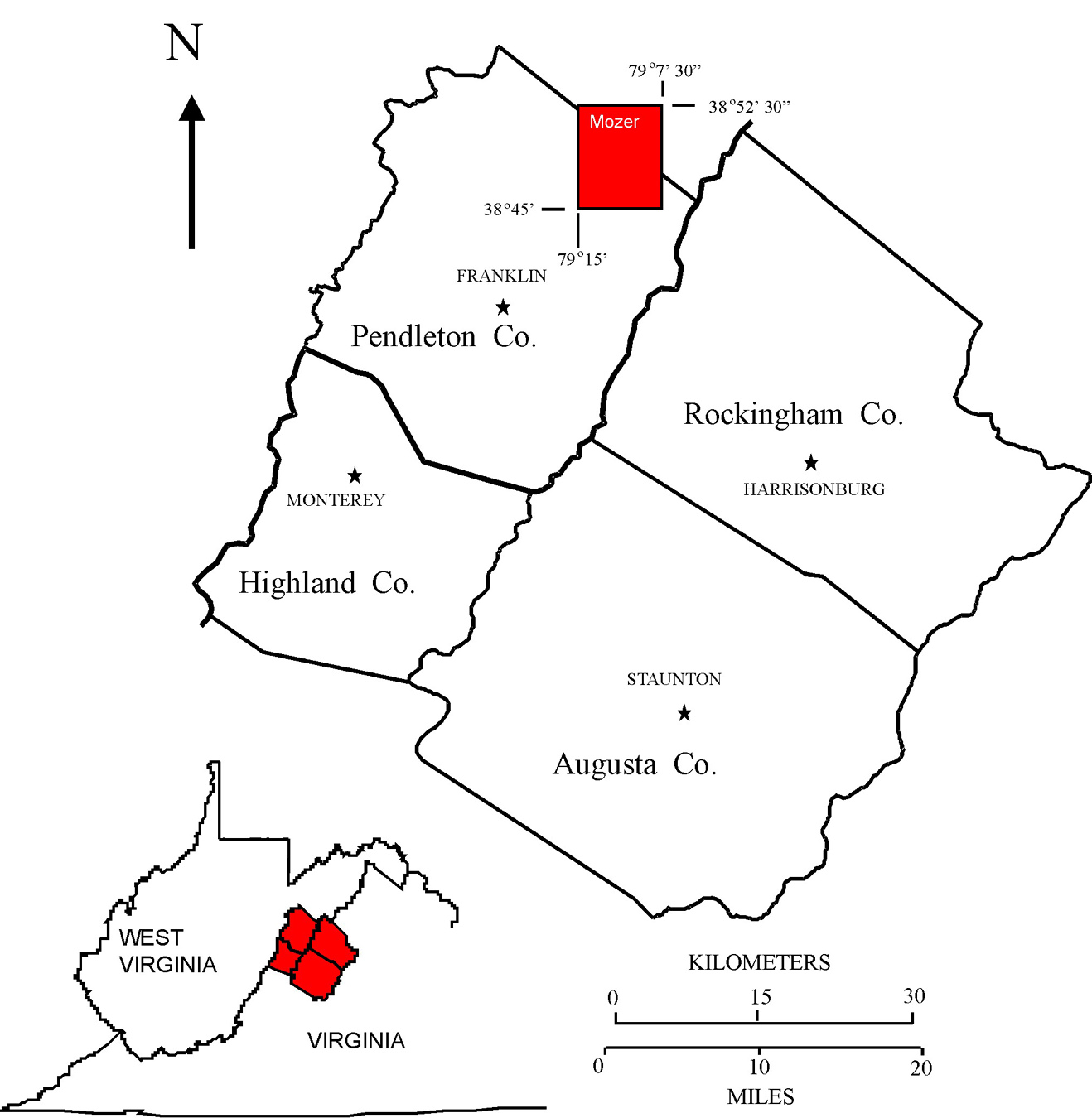 Location Map, Mozer Quadrangle
